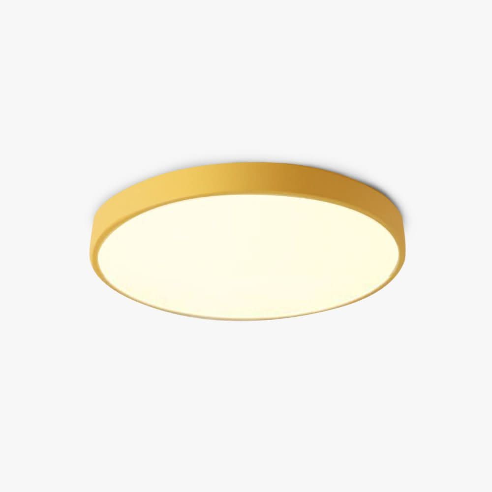Modern Round LED Ceiling Light with Color Rim
