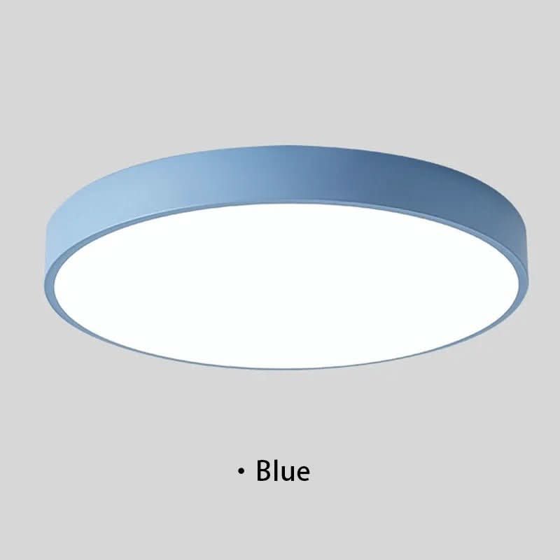 Modern Round LED Ceiling Light with Color Rim