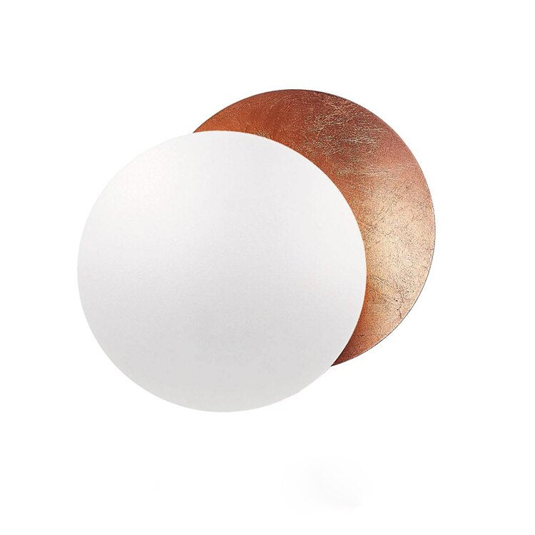 Modern Round LED Wall Light Eclipse Style