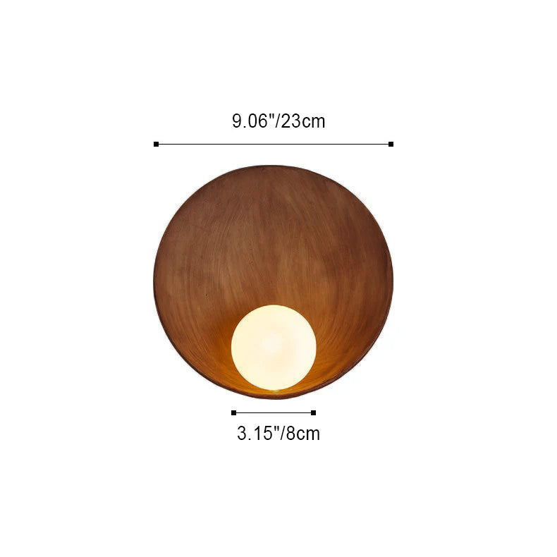 Modern Round Wall Sconce with Frosted Globe
