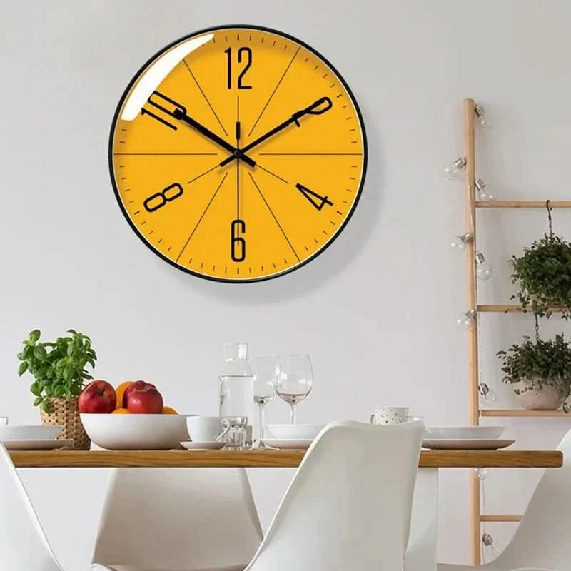 Modern Silent Wall Clock with Bold Numerals