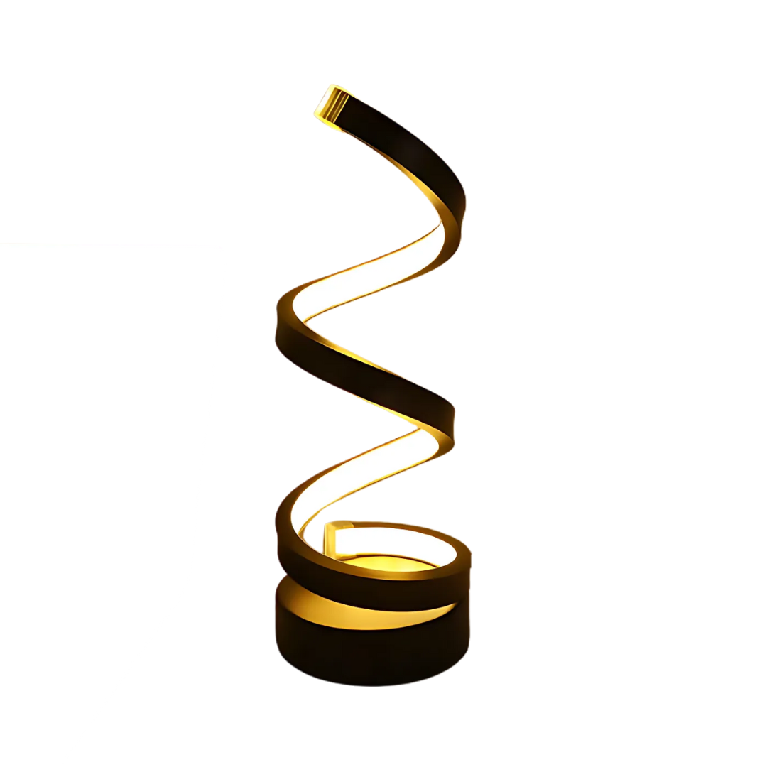 Modern Spiral LED Table Lamp with USB Power