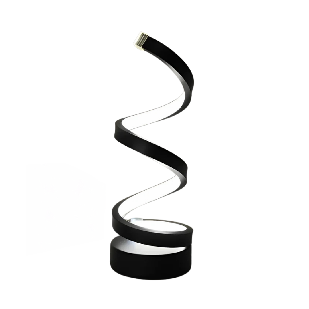 Modern Spiral LED Table Lamp with USB Power