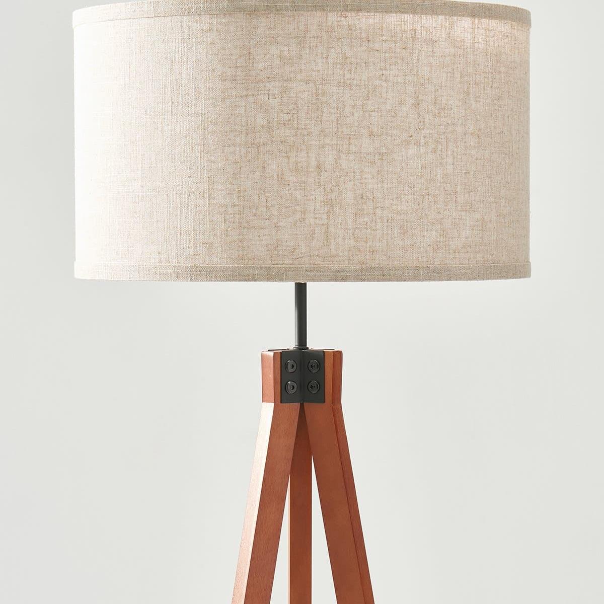 Modern Tripod Floor Lamp with Fabric Shade