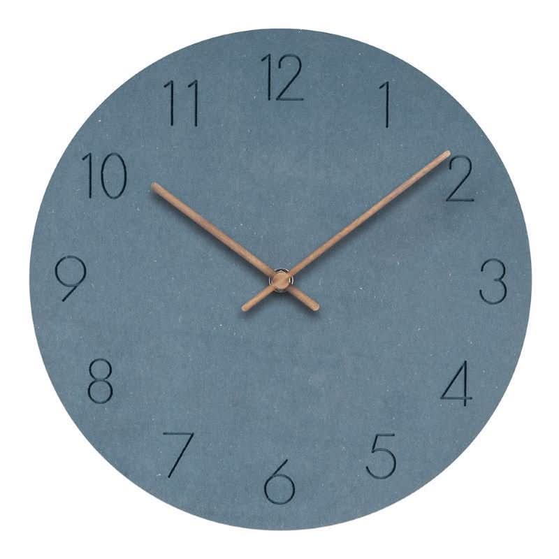 Modern Wood Wall Clock with Silent Movement