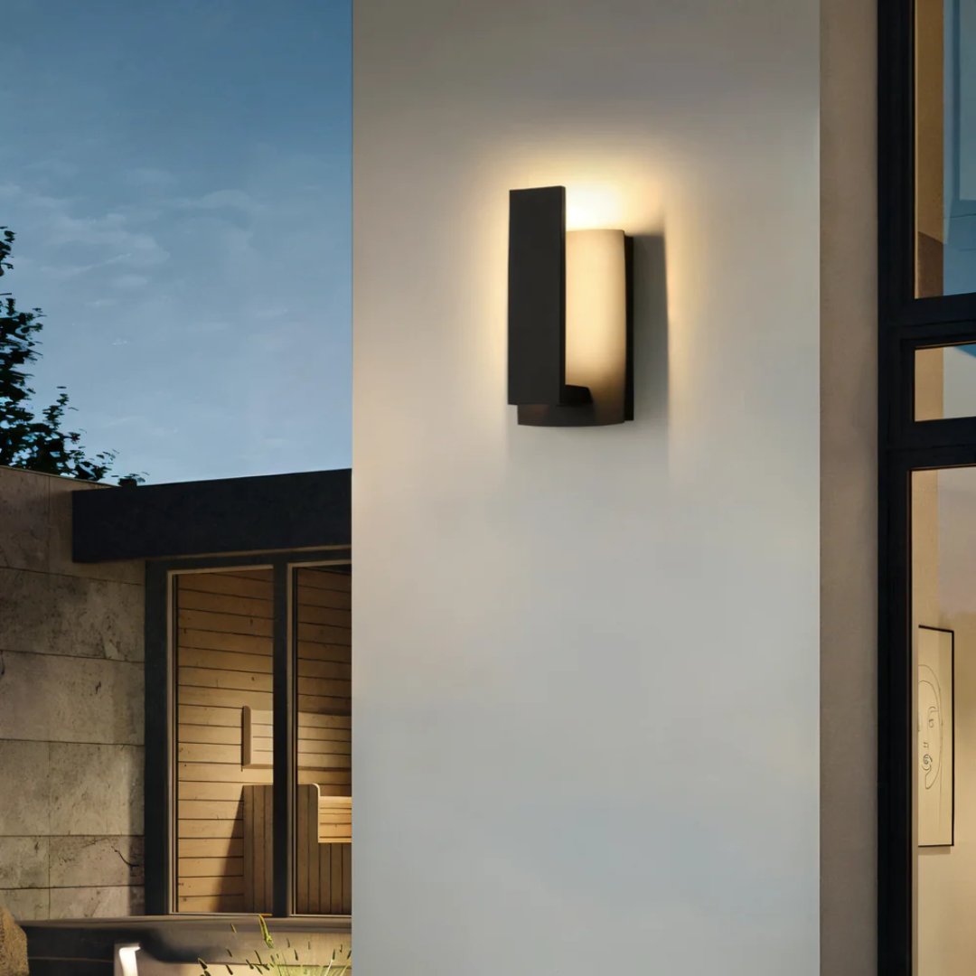 Modern Outdoor LED Wall Sconce with Warm Glow