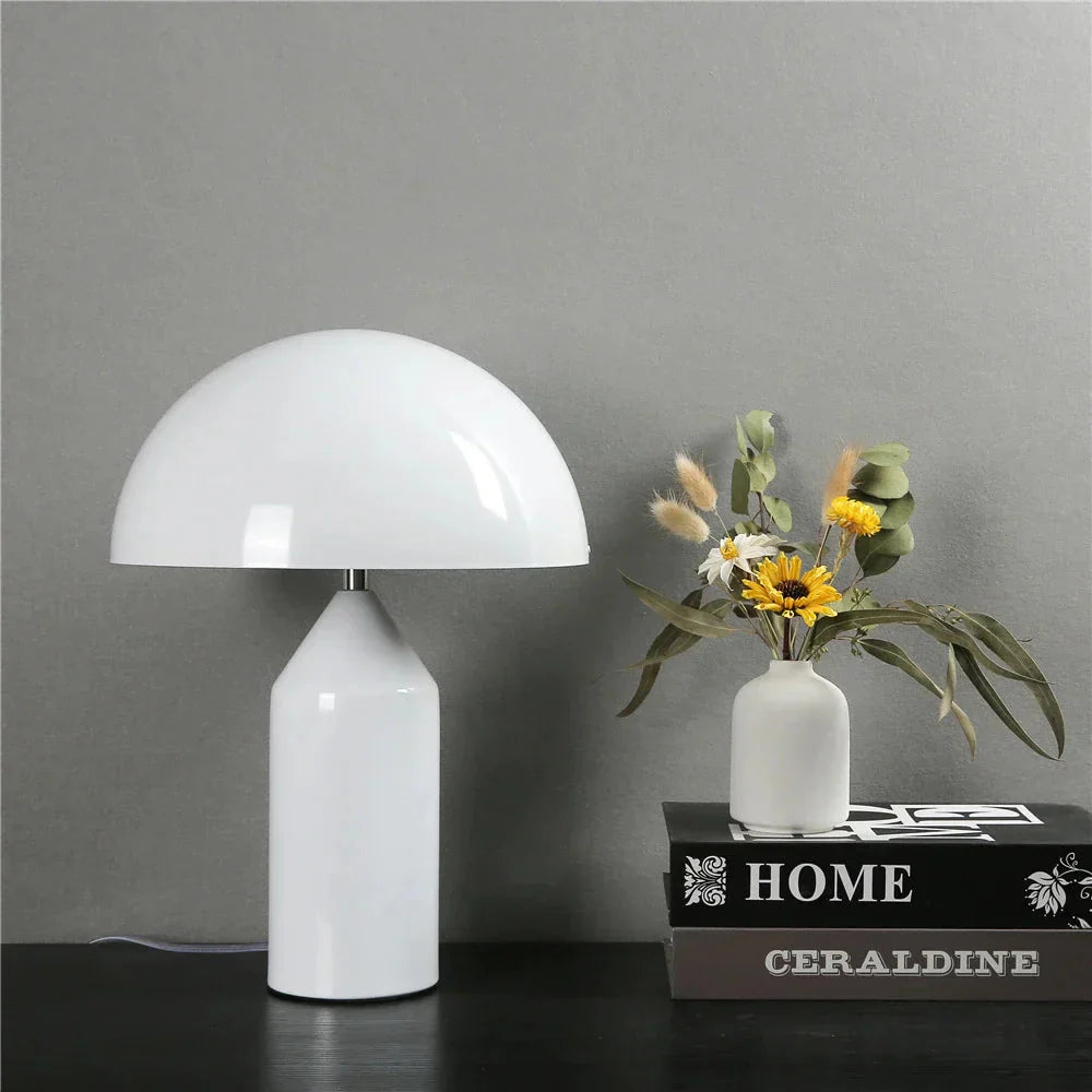 Nordic Brass Dome Table Lamp with 3 Lights