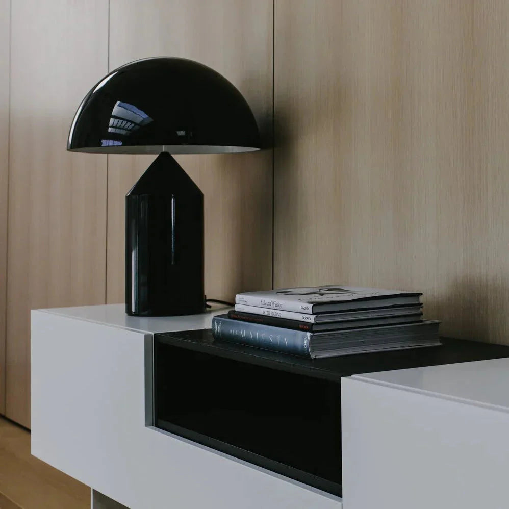Nordic Brass Dome Table Lamp with 3 Lights
