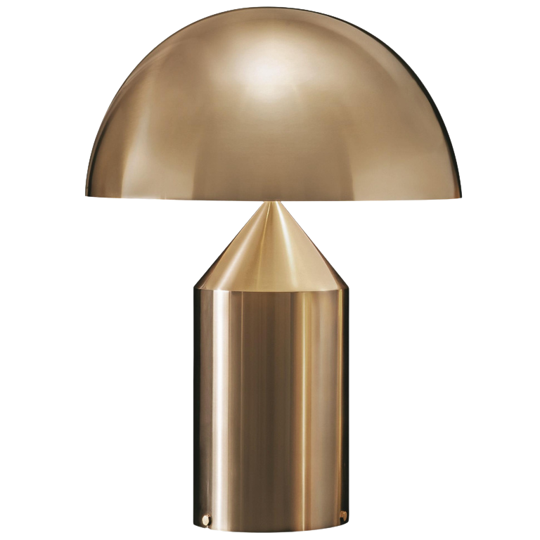 Nordic Brass Dome Table Lamp with 3 Lights