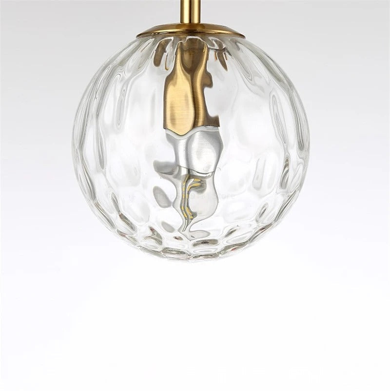 Nordic Glass Globe Wall Sconce with LED Light