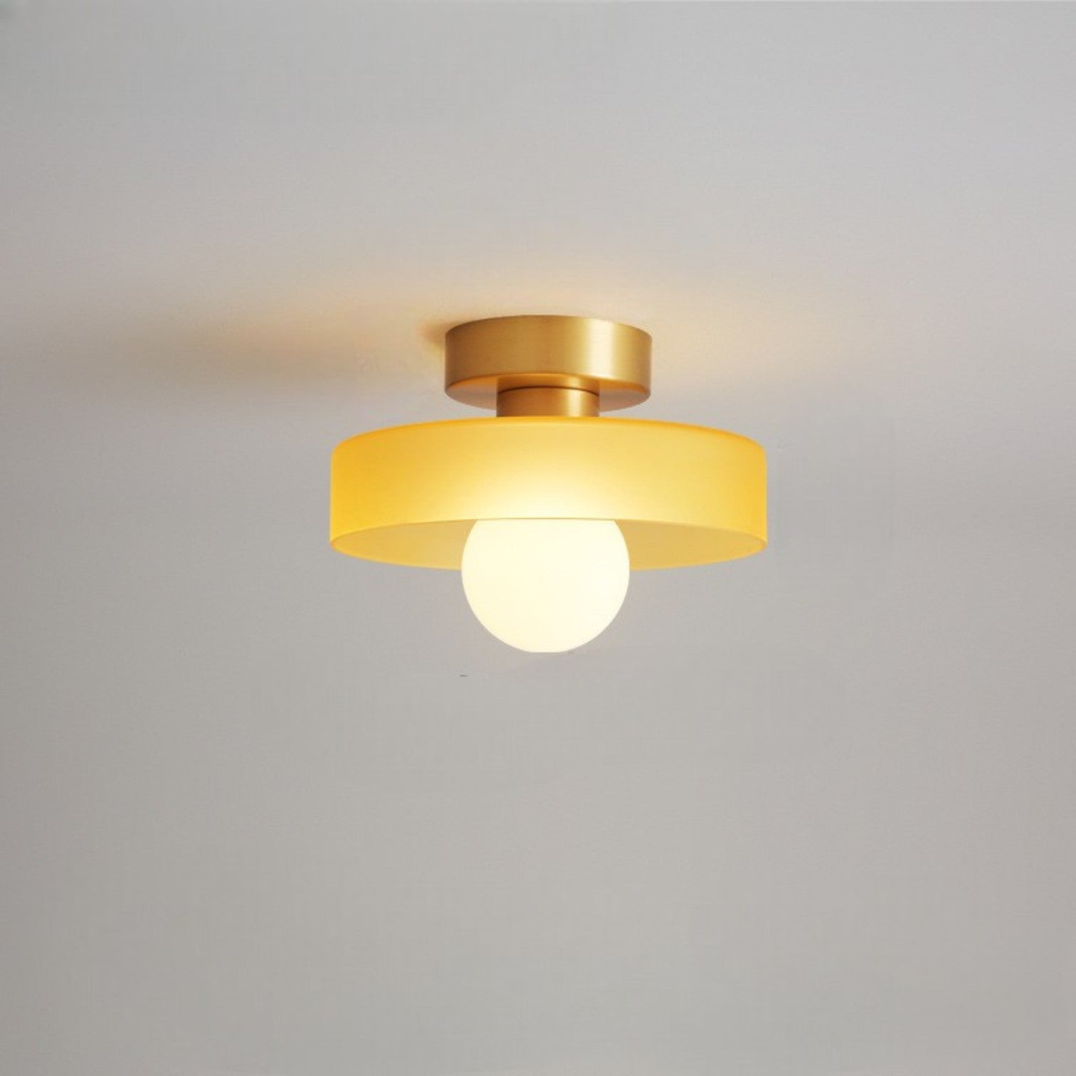 Bauhaus Glass Ceiling Light with Color Modes