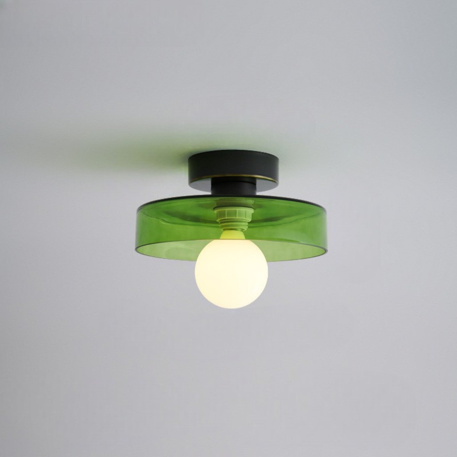 Bauhaus Glass Ceiling Light with Color Modes