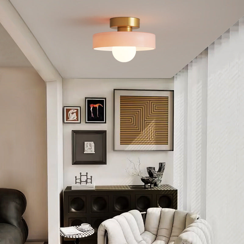 Bauhaus Glass Ceiling Light with Color Modes