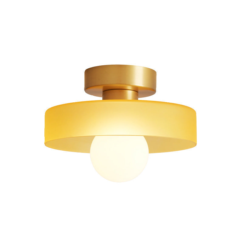 Bauhaus Glass Ceiling Light with Color Modes