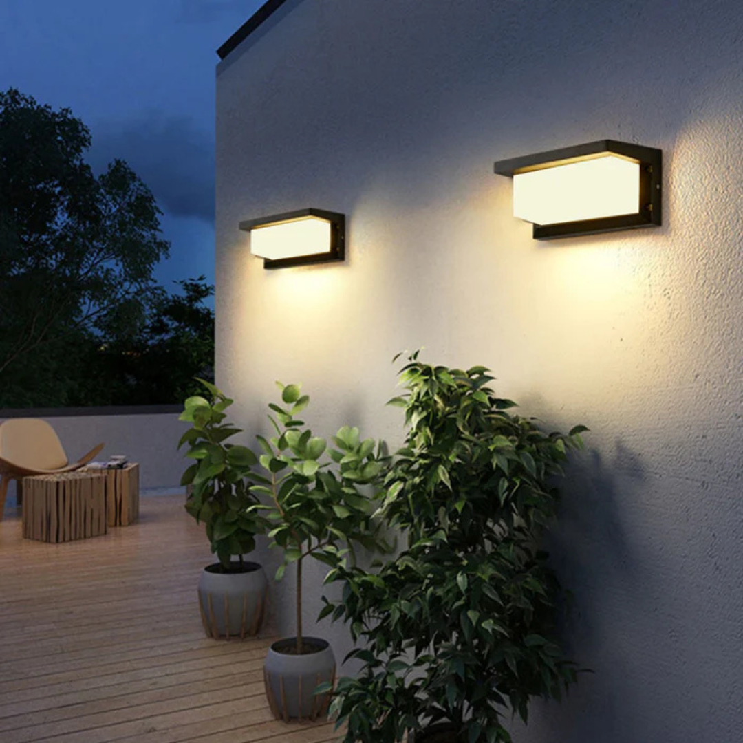 Modern LED Outdoor Wall Light with Motion Sensor