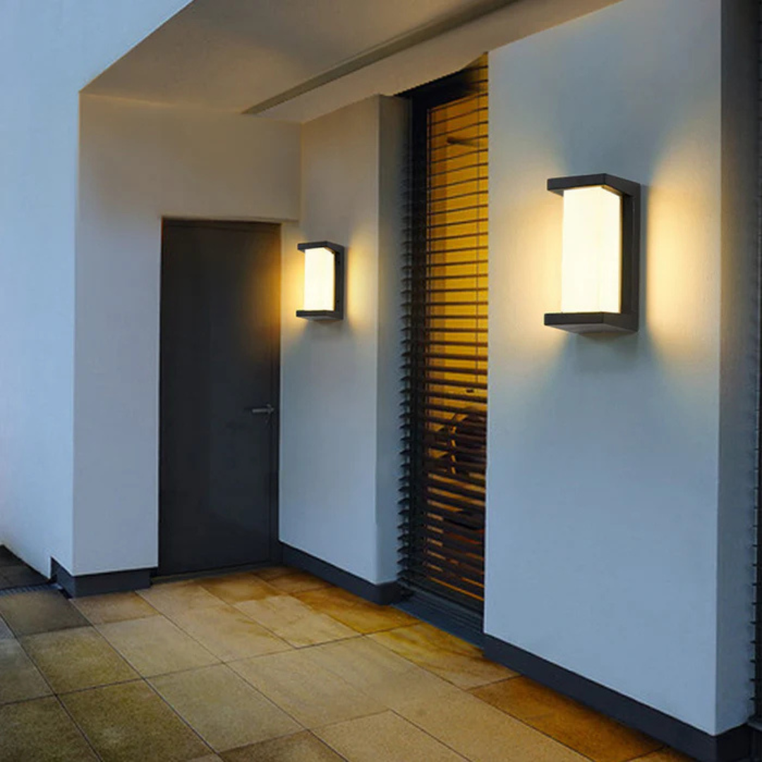 Modern LED Outdoor Wall Light with Motion Sensor