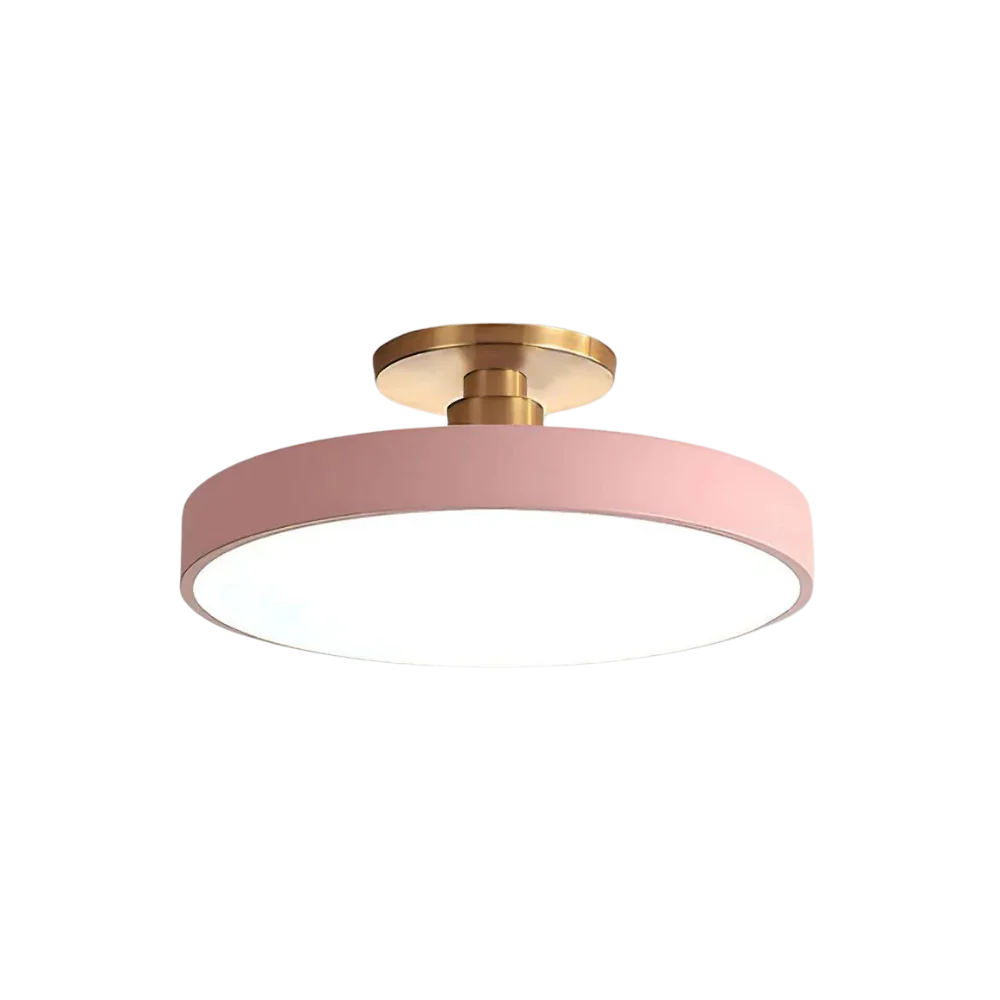 Modern Brass LED Ceiling Light with Acrylic