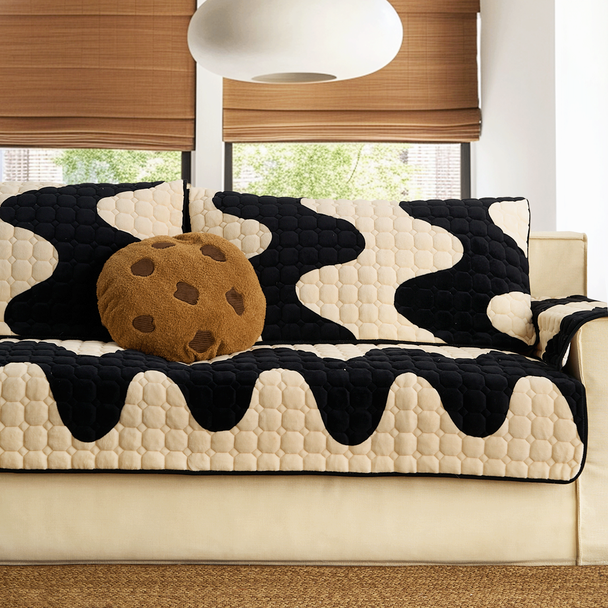 Plush Cookie Throw Pillow with Soft Texture