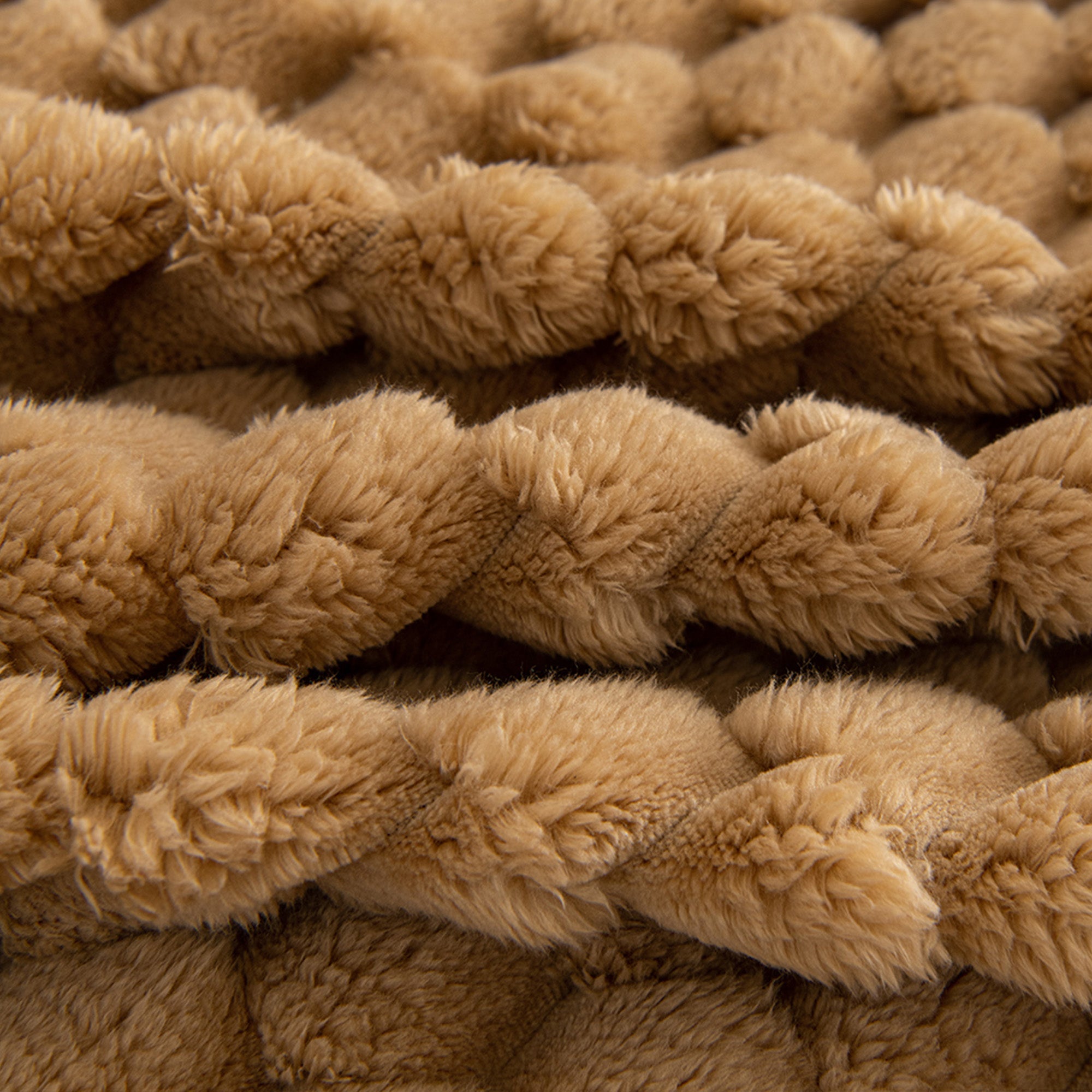 Plush Textured Sofa Cover with Bubble Knit