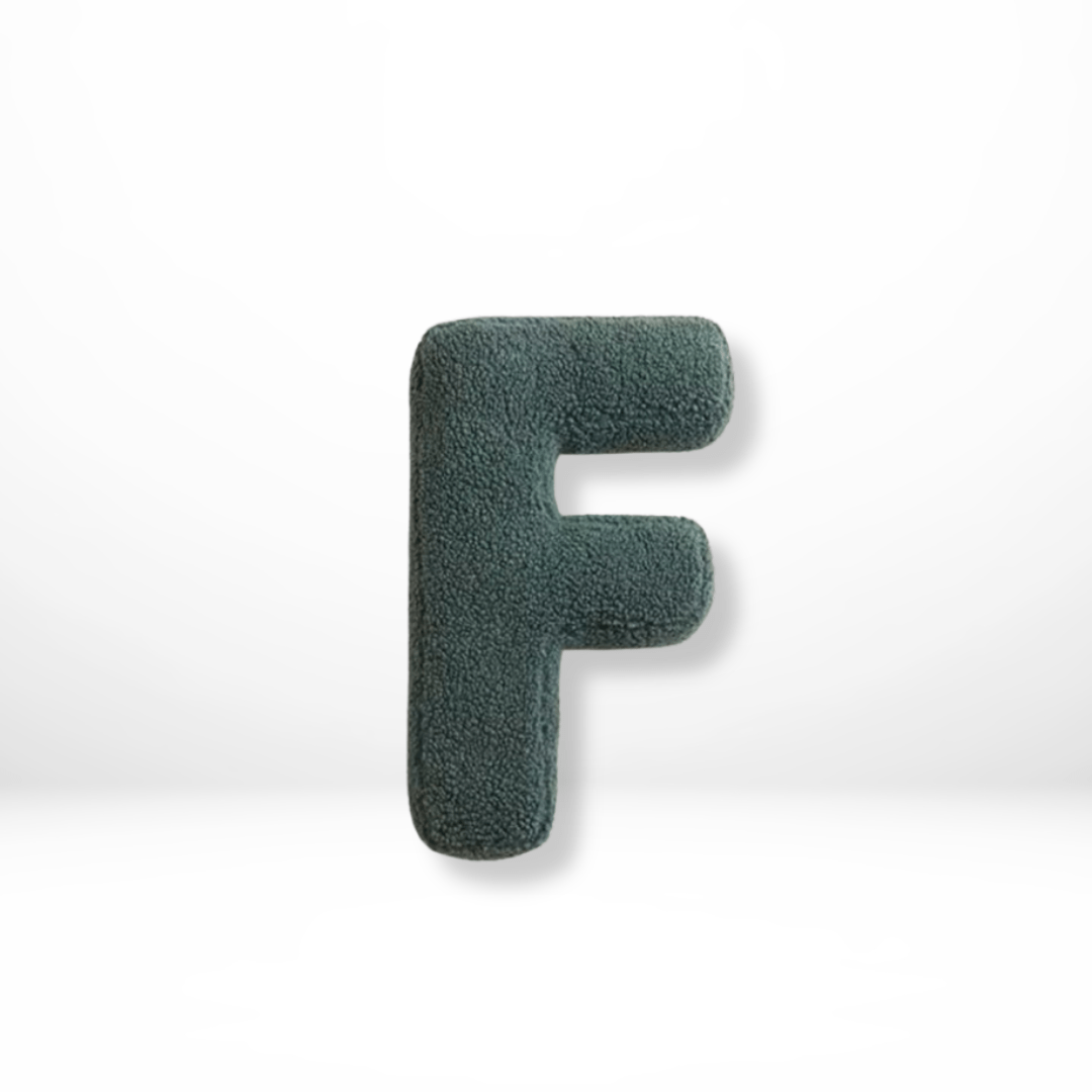 Plush Velvet Letter Cushion with Soft Filling