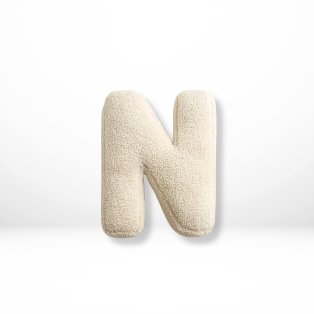 Plush Velvet Letter Cushion with Soft Filling
