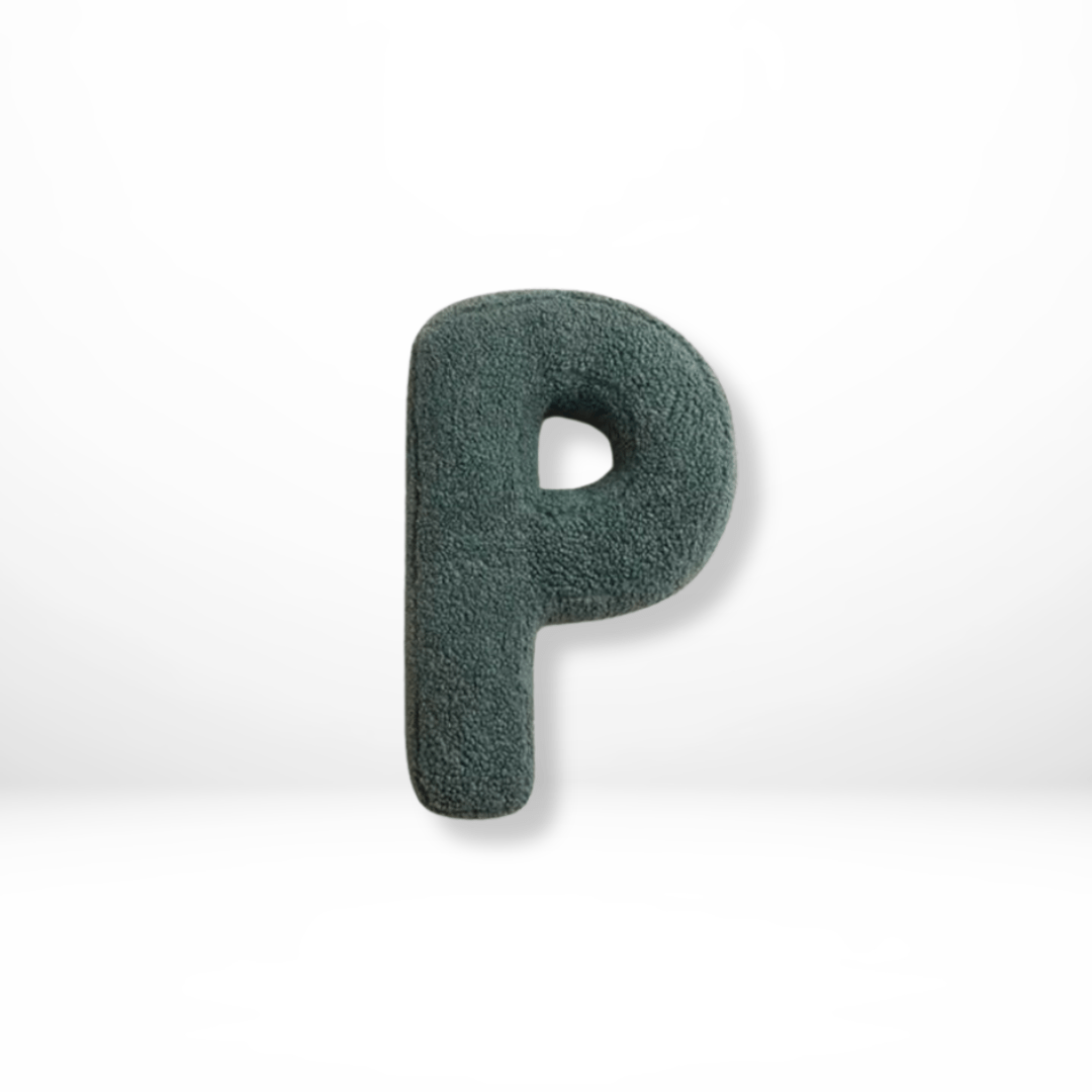 Plush Velvet Letter Cushion with Soft Filling