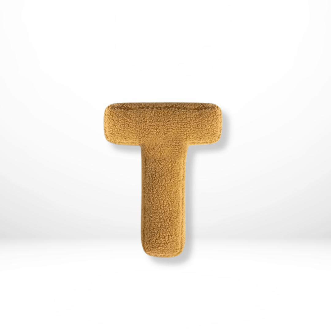 Plush Velvet Letter Cushion with Soft Filling