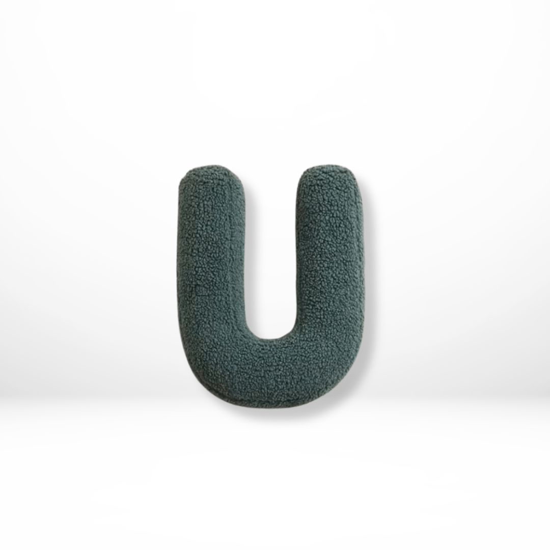 Plush Velvet Letter Cushion with Soft Filling