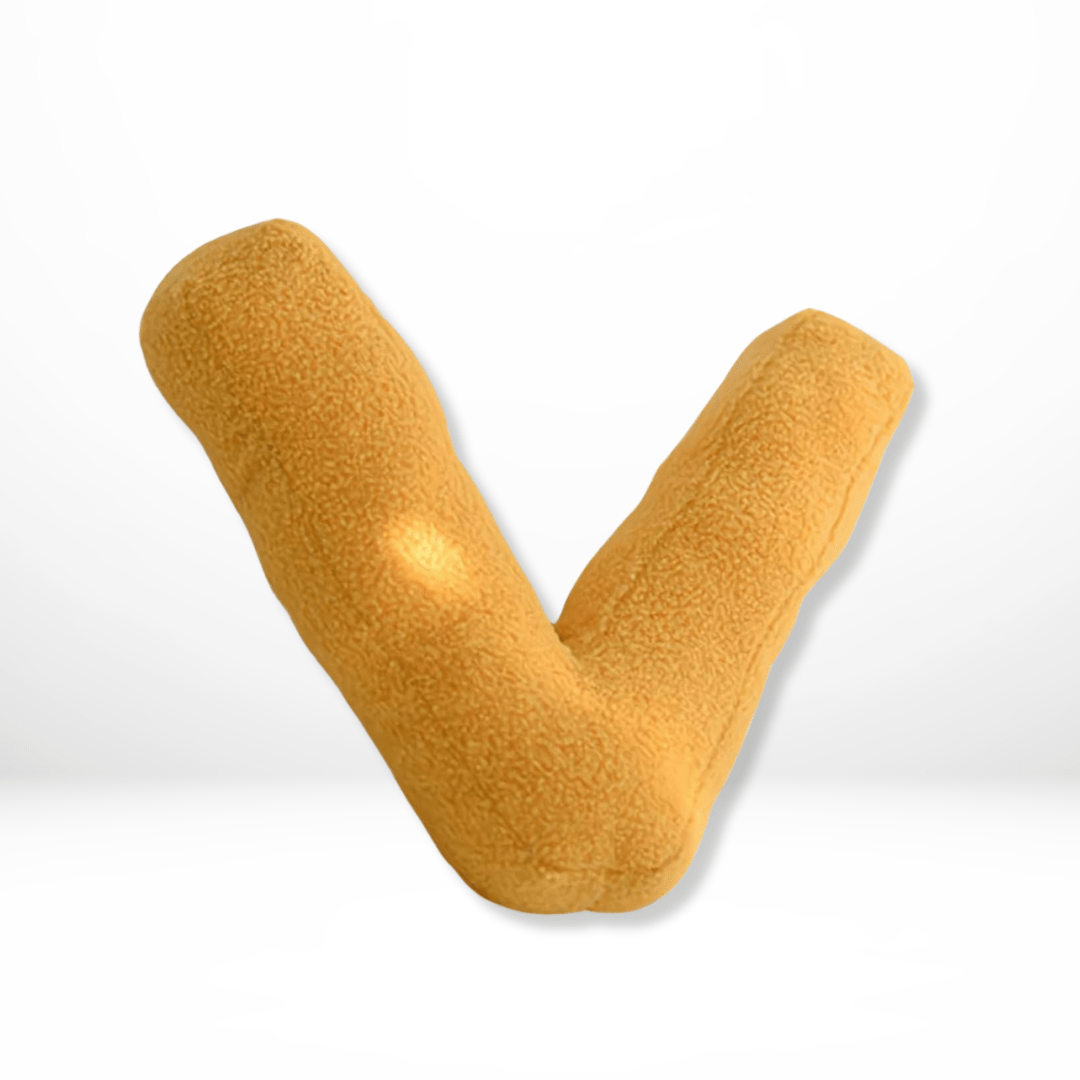 Plush Velvet Letter Cushion with Soft Filling