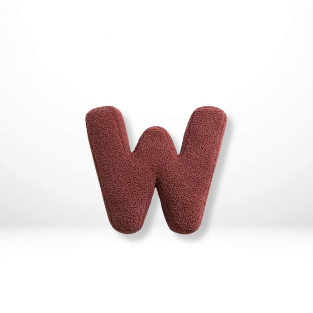 Plush Velvet Letter Cushion with Soft Filling