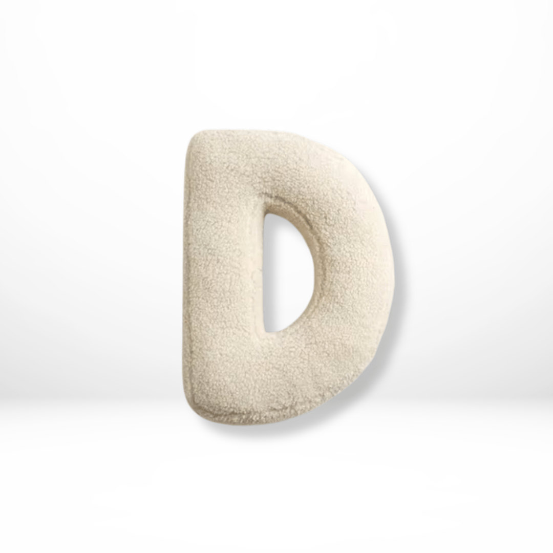 Plush Velvet Letter Cushion with Soft Filling