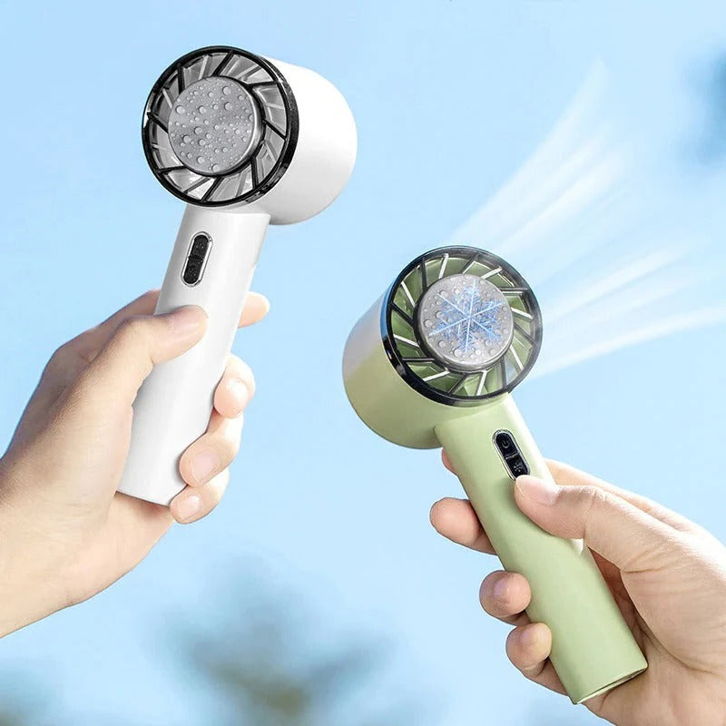 Portable Handheld Fan with Rechargeable Base