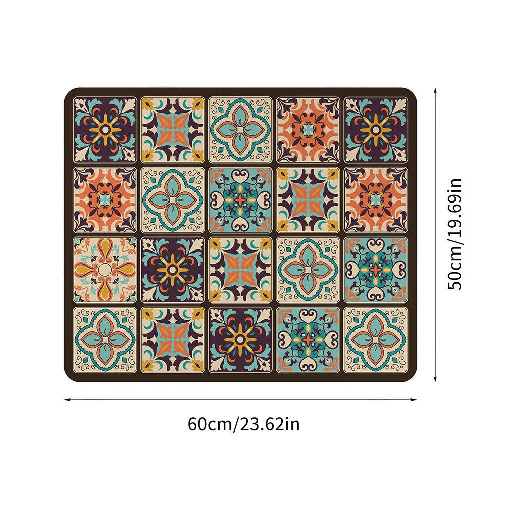 Printed Appliance Mat with Non-Slip Backing