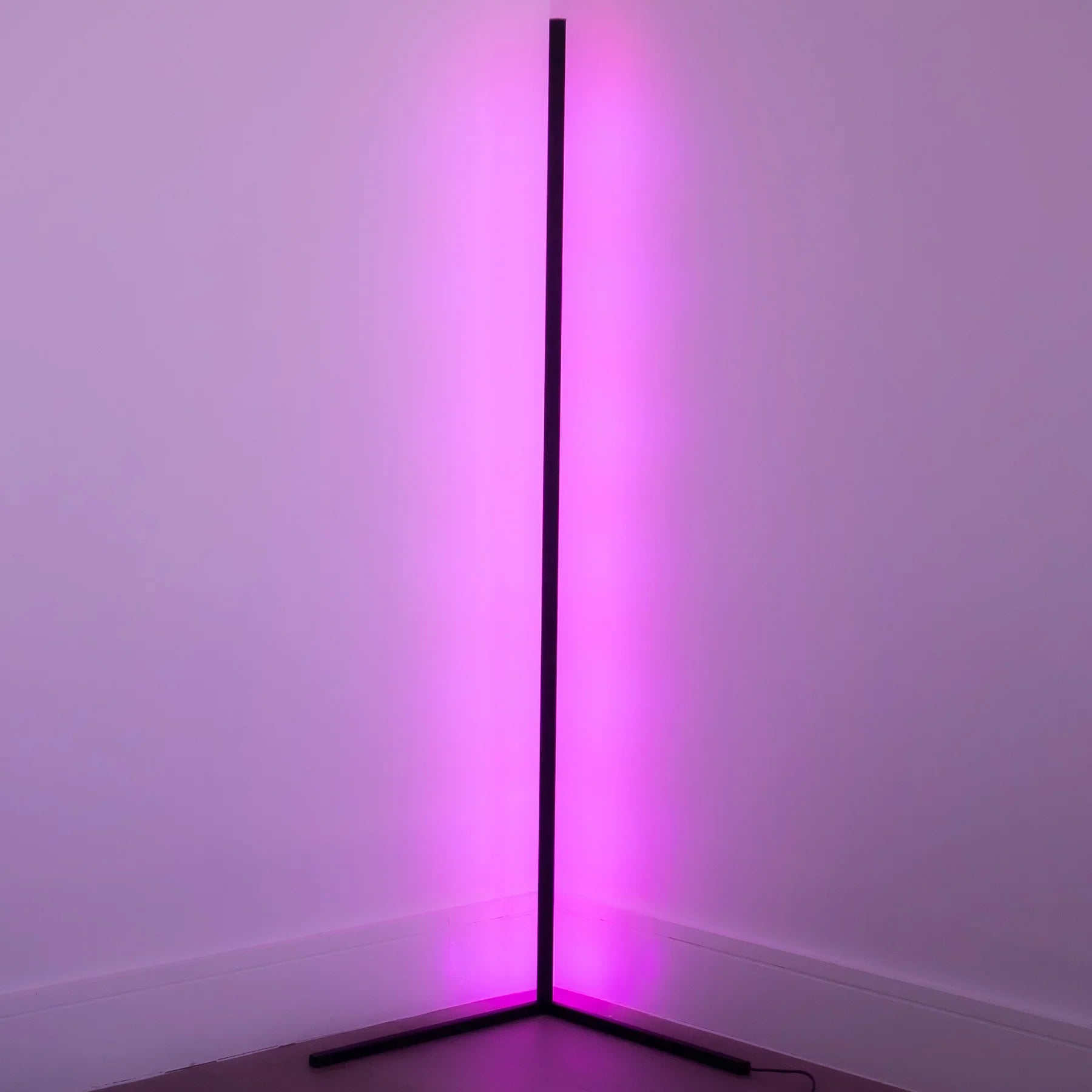 Dimmable LED Corner Floor Lamp with RGB Glow