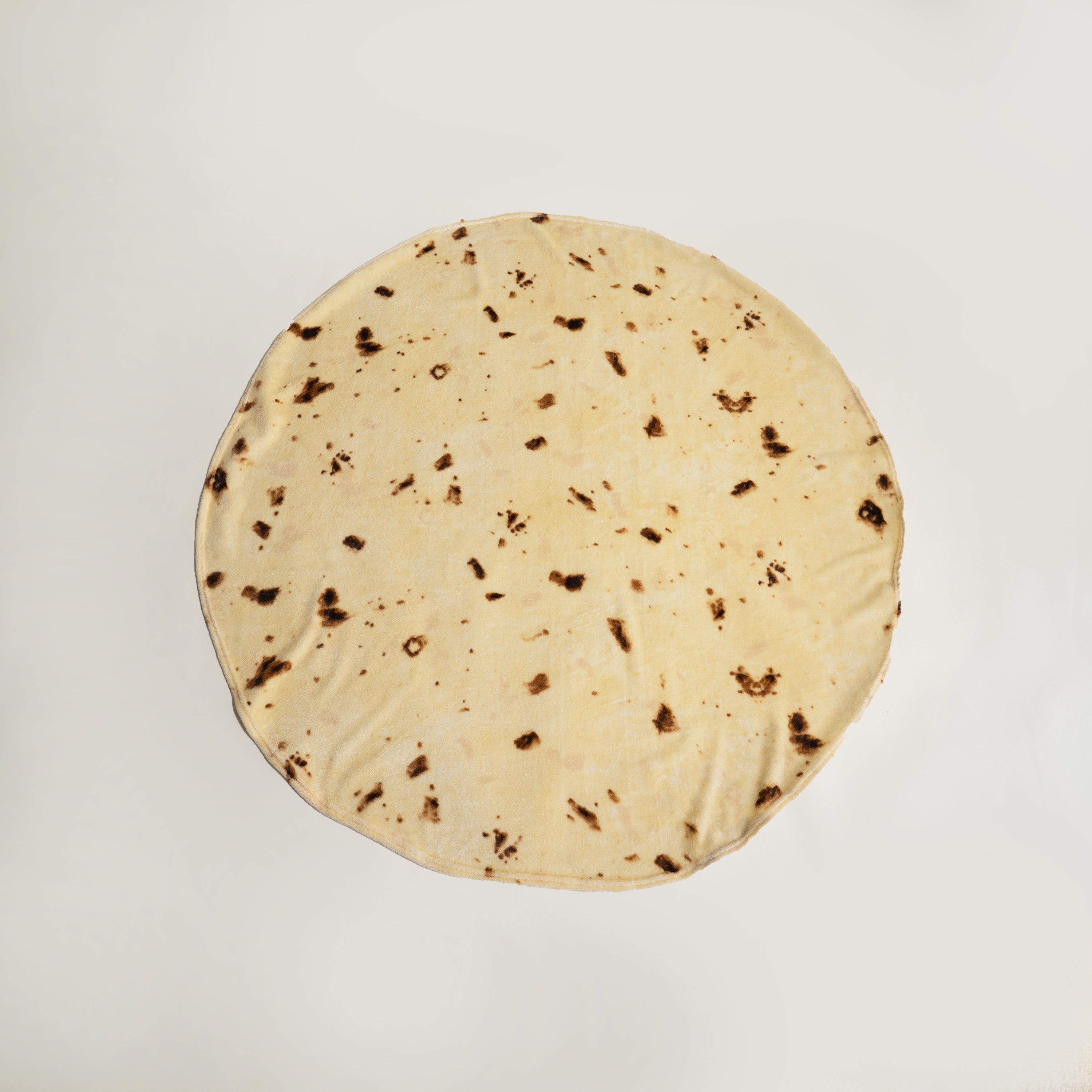 Realistic Tortilla Throw Blanket Round Design