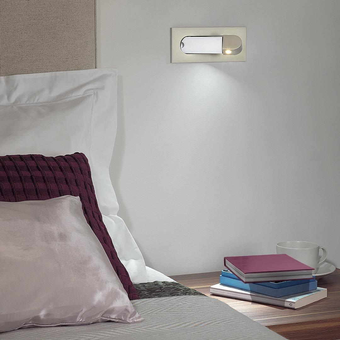 Recessed Rotating Reading Light Bedside Touch