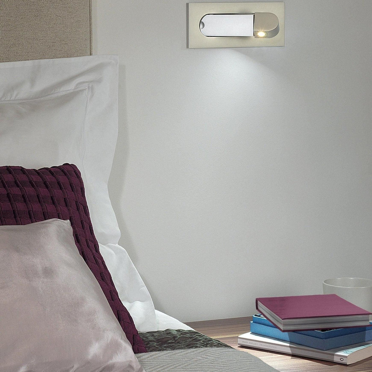 Recessed Rotating Reading Light Bedside Touch