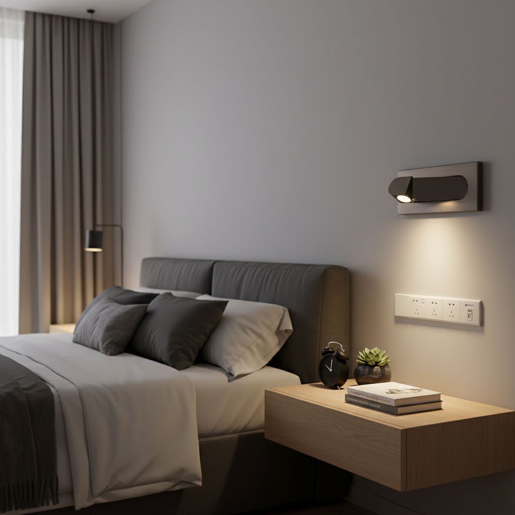Recessed Rotating Reading Light Bedside Touch