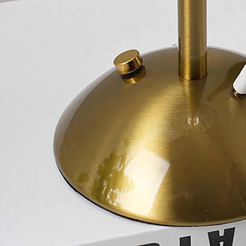 Rechargeable Brass Pleated Cordless Table Lamp