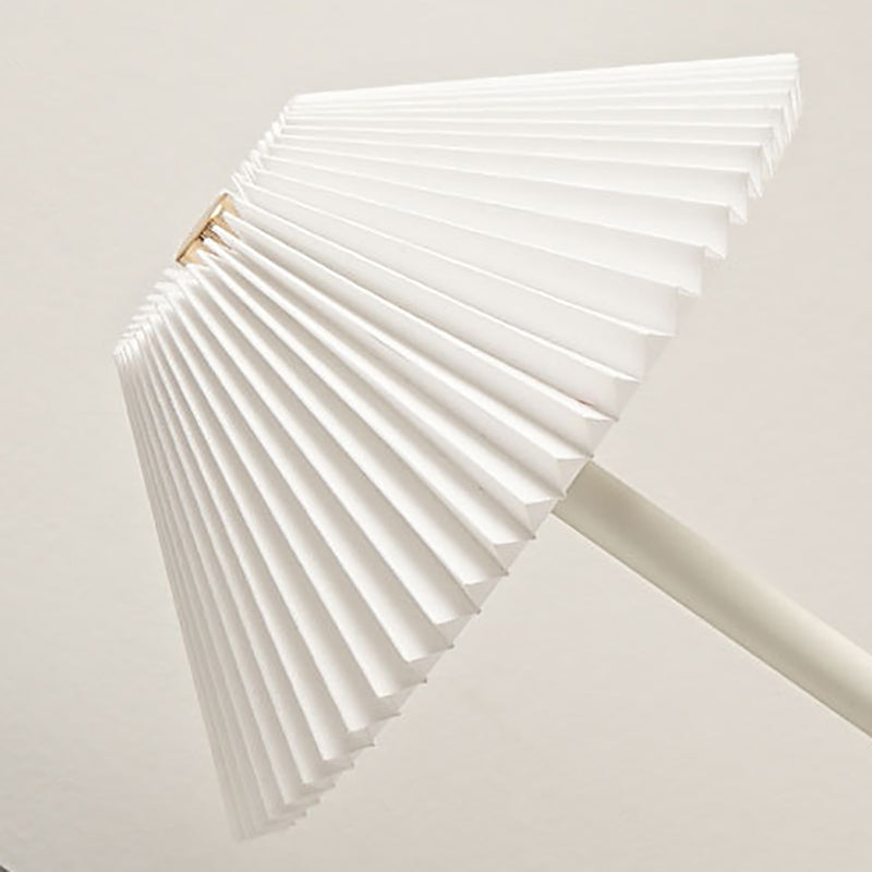 Rechargeable Brass Pleated Cordless Table Lamp