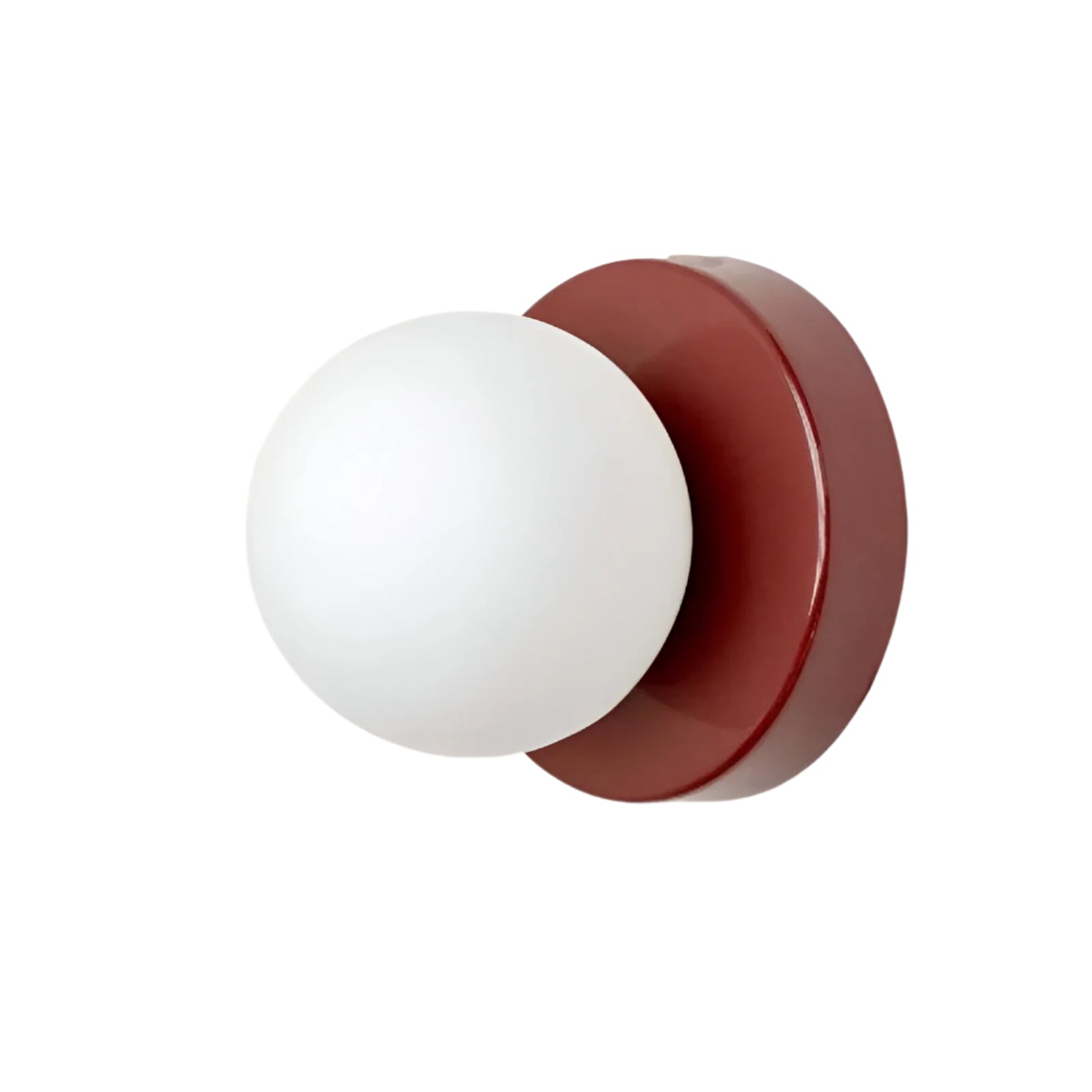 Nordic Glass Globe Sconce with Metal Mount