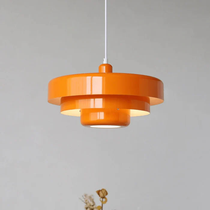 Retro Metal Pendant Light with Layered Shades