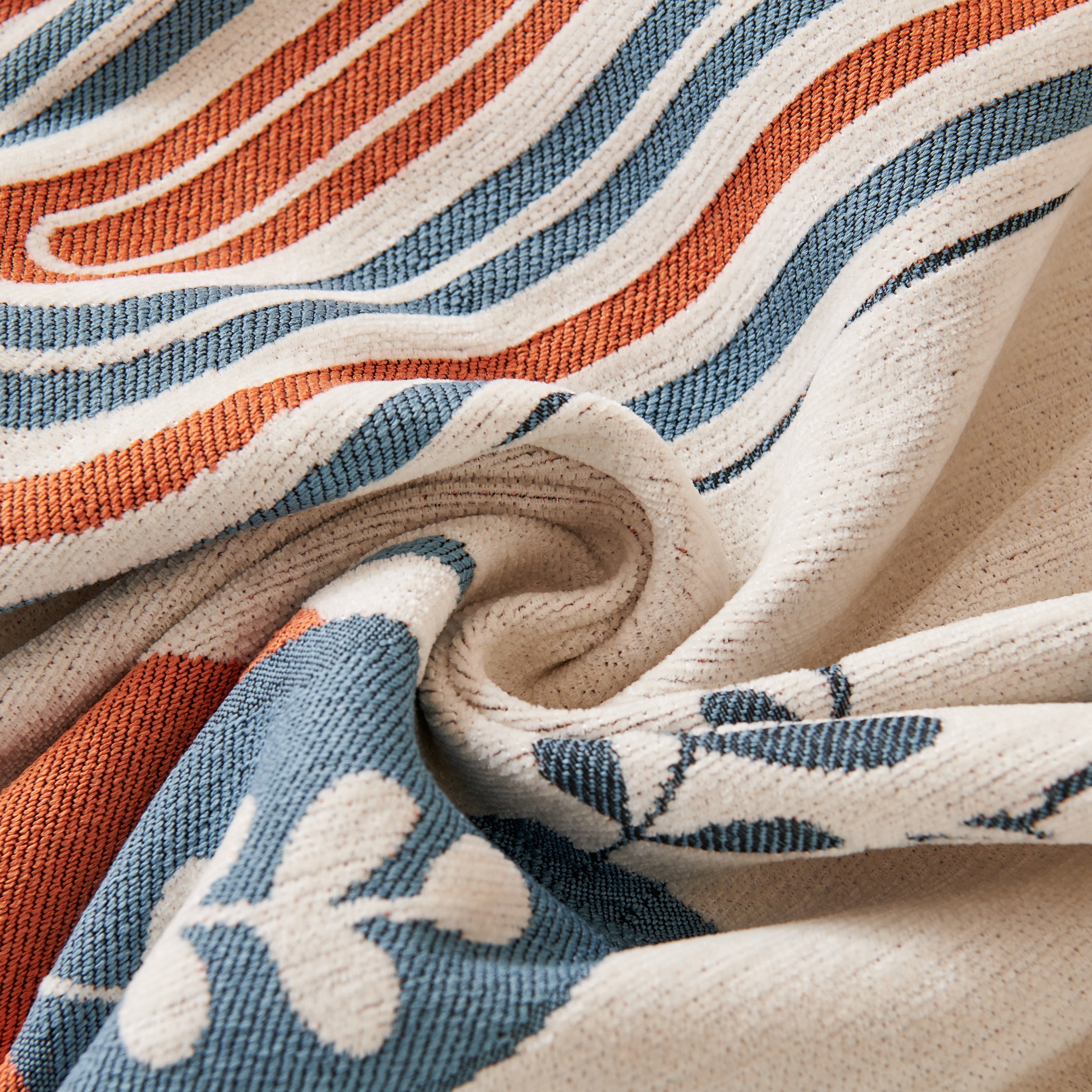 Reversible Chenille Animal Throw with Fringe