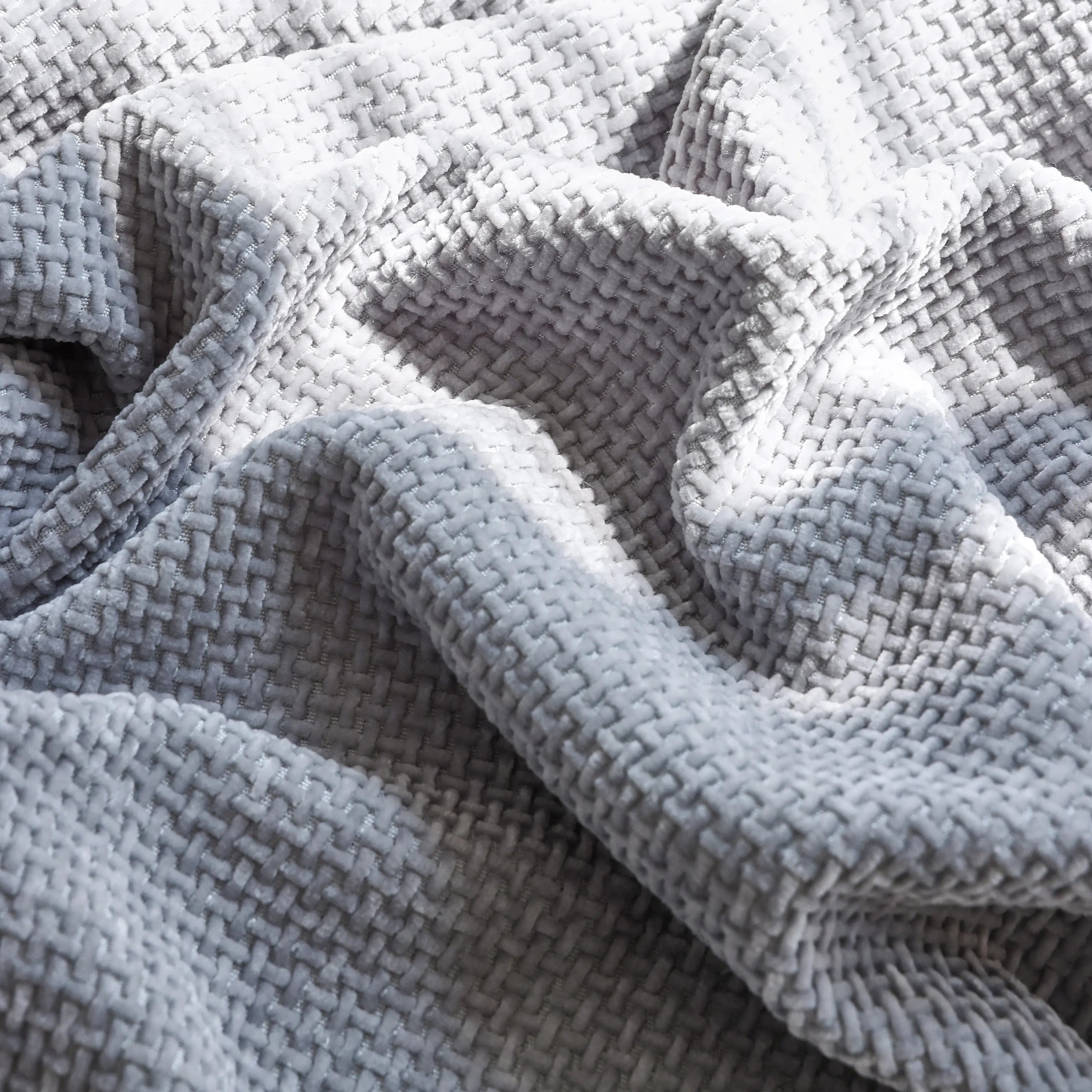 Reversible Chenille Sofa Throw with Fringe