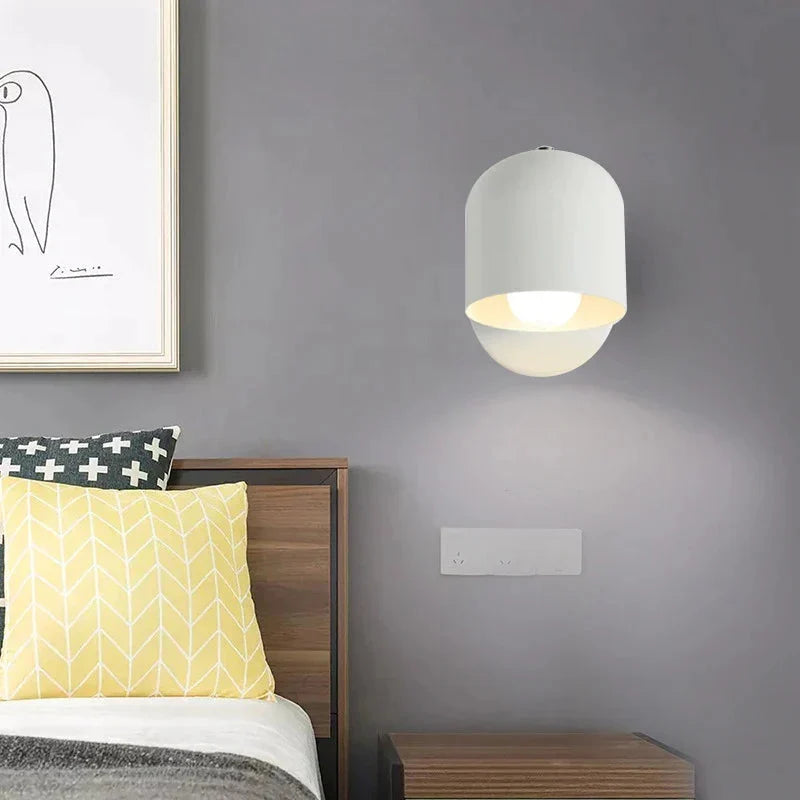 Modern Macaron Dome Wall Sconce with Glass