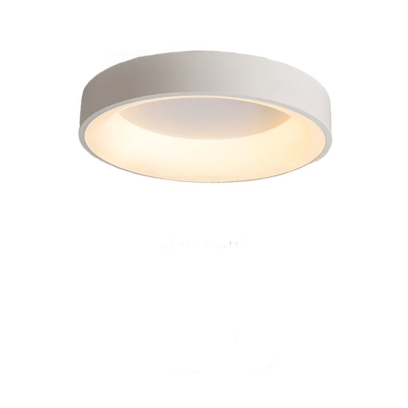 Nordic Round LED Ceiling Light with Soft Halo