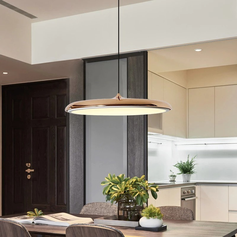 Scandinavian Round LED Pendant Disc Light