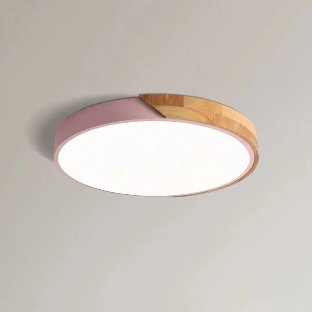 Modern Wood LED Ceiling Light Flush Mount