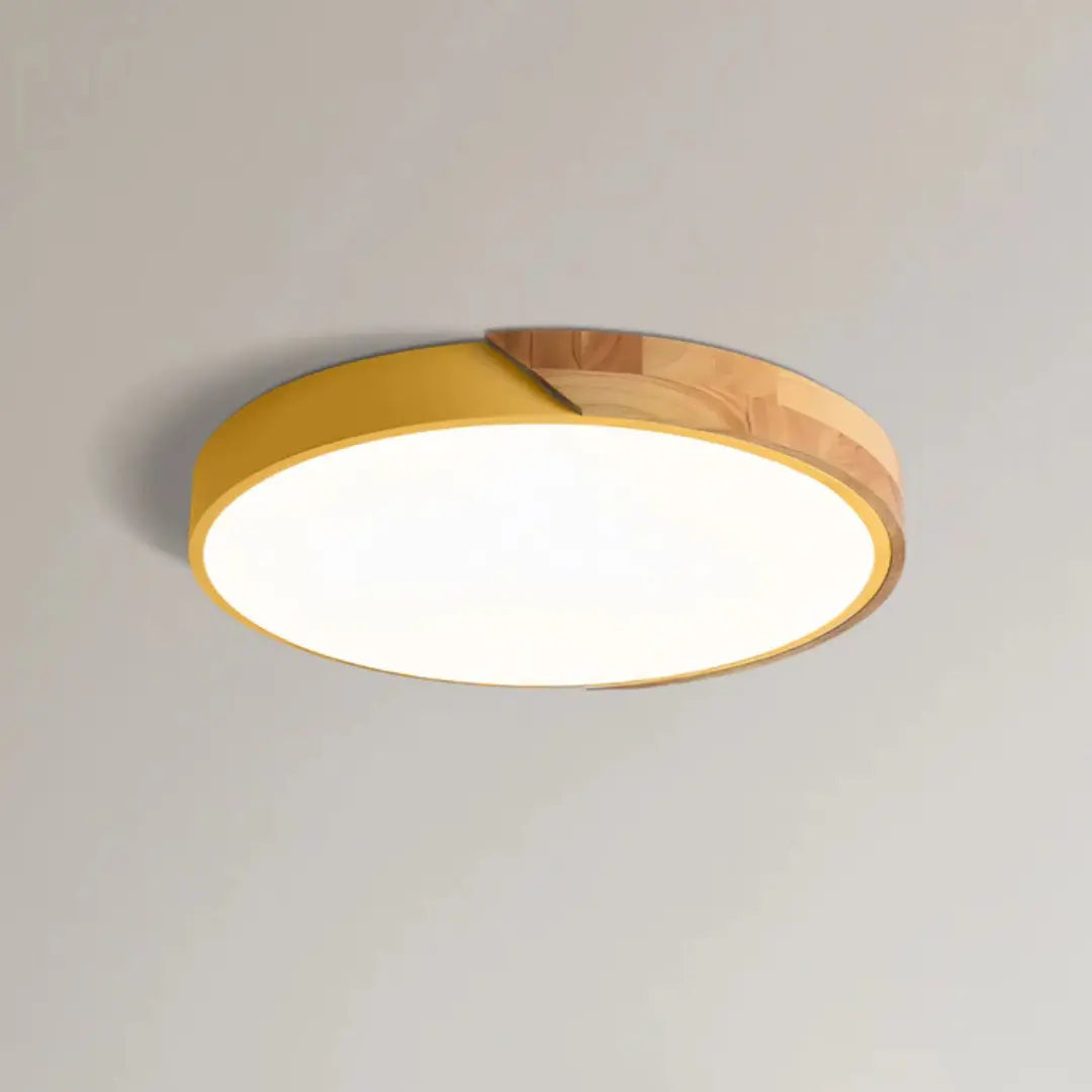 Modern Wood LED Ceiling Light Flush Mount