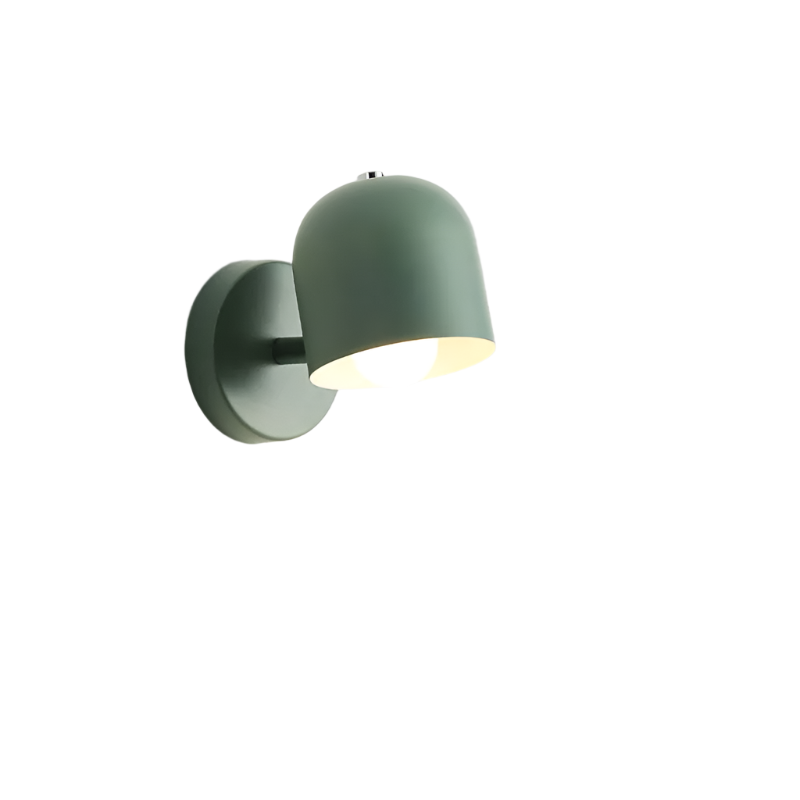 Modern Macaron Dome Wall Sconce with Glass